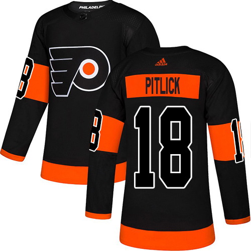 Adidas Philadelphia Flyers 18 Tyler Pitlick Black Alternate Authentic Stitched Youth NHL Jersey